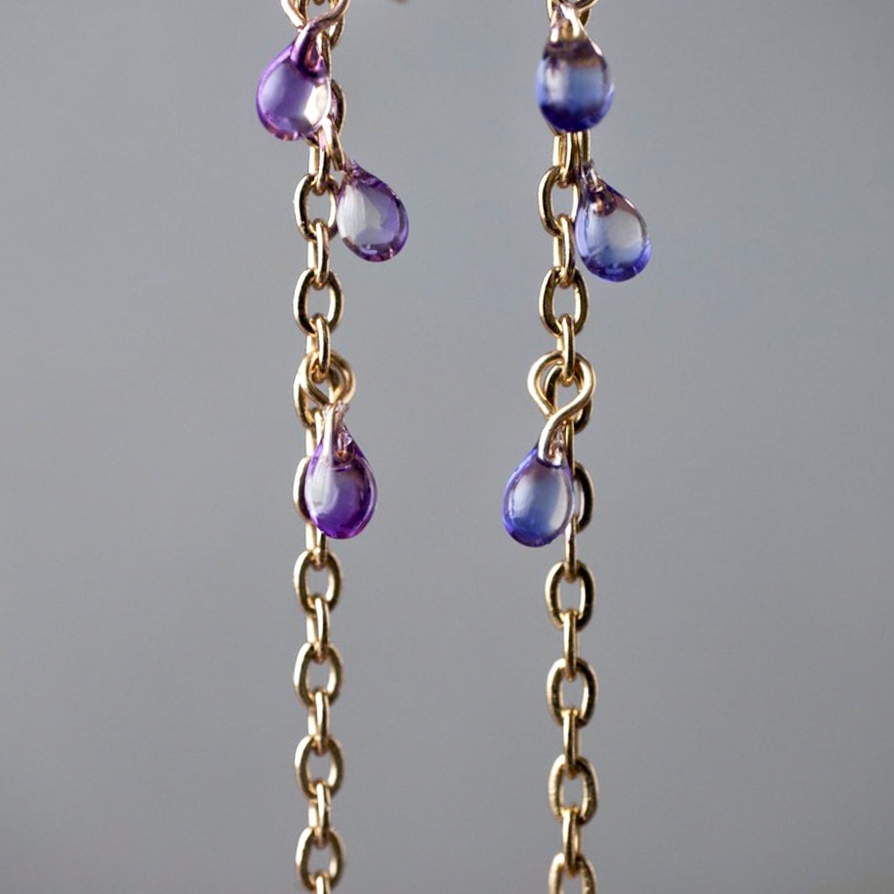 露滴る紫陽花 | Hydrangea Earrings