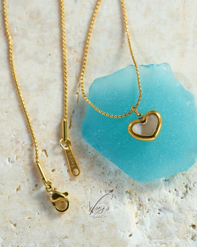 Heart Shell Necklace【チェーン付き】【Very's Jewelry】