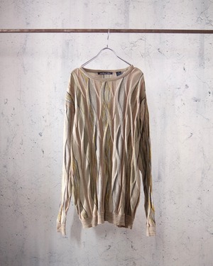 3D like linen knit T-shirt