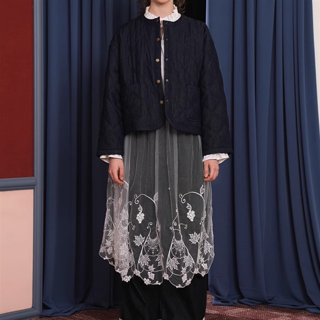 キルティングデニムジャケット　10960