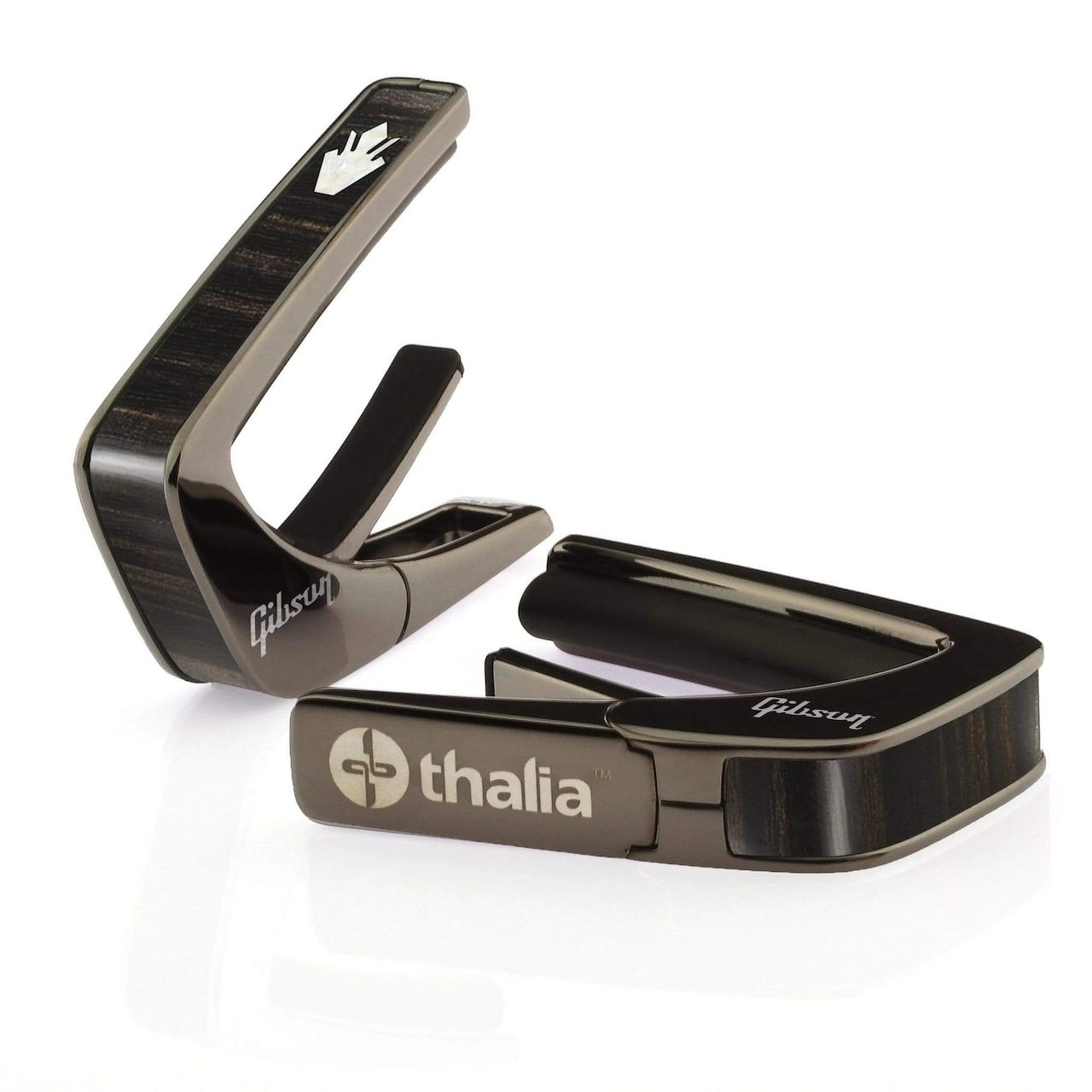 Thalia Capos Gibson Holly Black Ebony (Black Chrome) [Officially Licensed Capo]