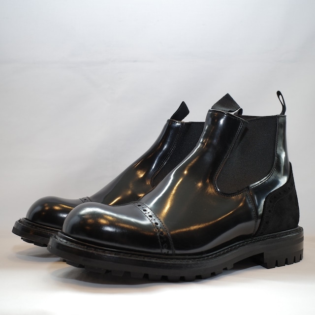 QUILP by Tricker's(クイルプバイトリッカーズ) /Cap Toe Side Gore Boots  -BLACK-