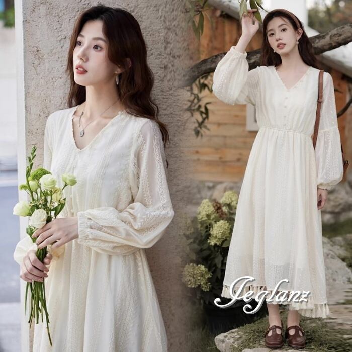 ARMANI COLLEZIONI✨極美品　ドレスワンピース　フレア　ビジュー袖 ツーピース風ロングドレス テクニカルジョーゼット | Emporio Armani