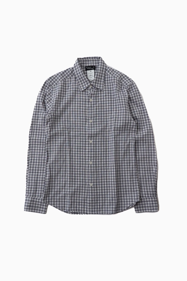 agnès b. HOMME L/S CHECK SHIRT