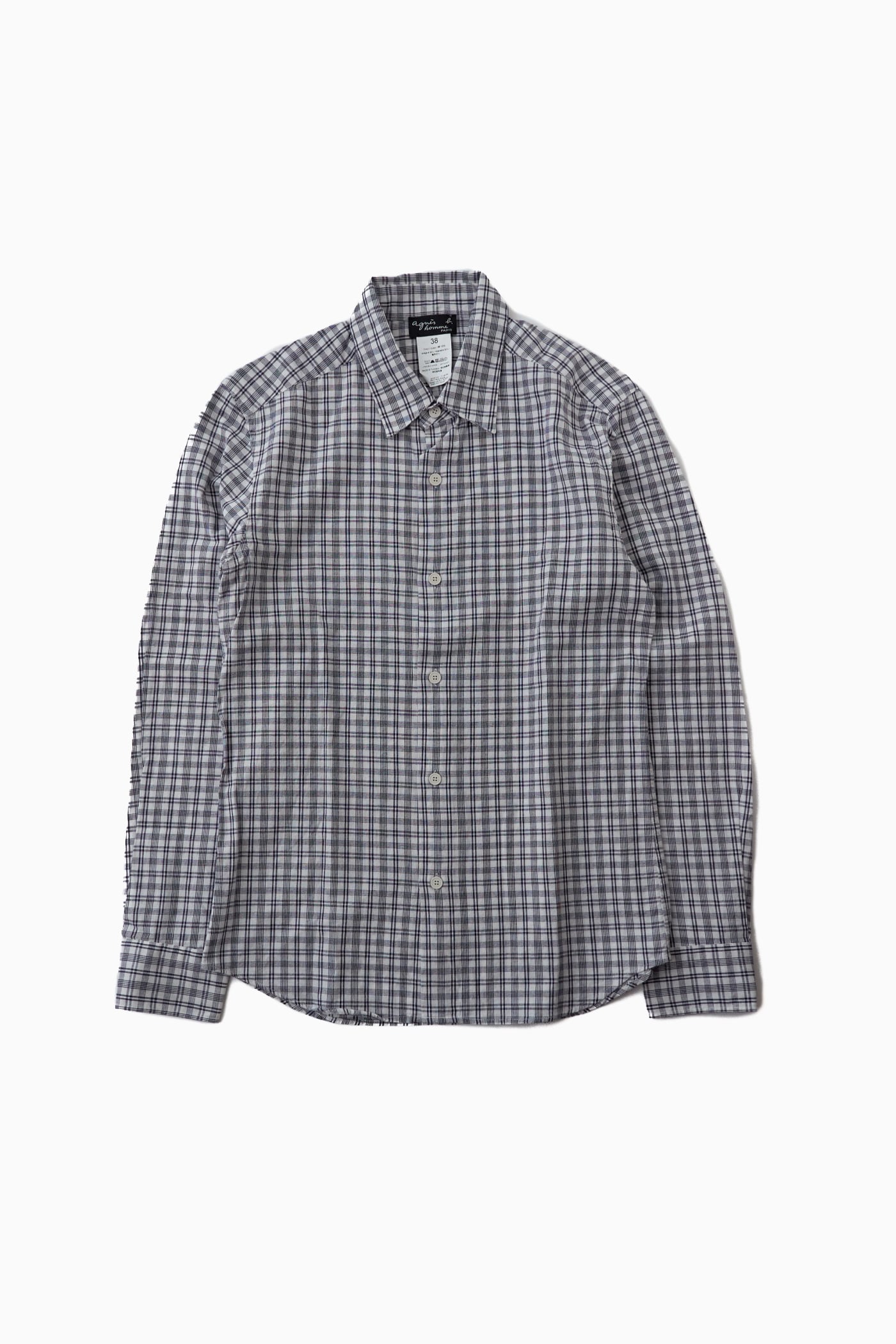 agnès b. HOMME L/S CHECK SHIRT