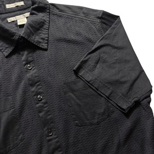vintage 1990’s PERRY ELLIS black knit switching shirt