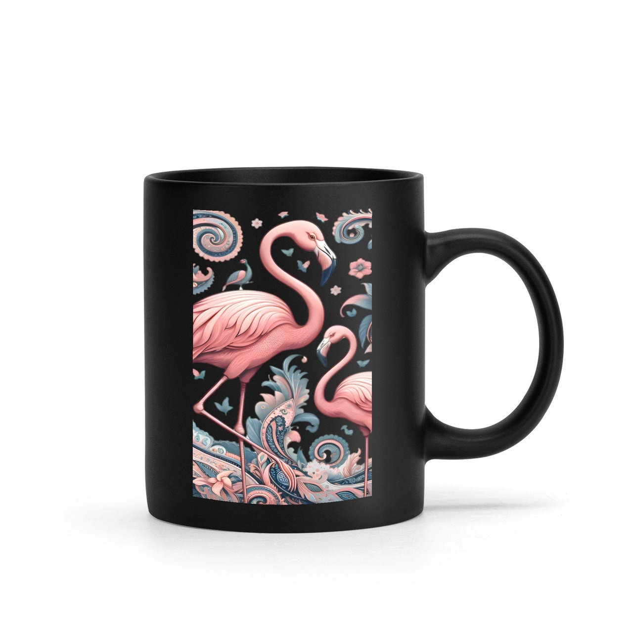 Black Mug (11 oz) Paisley 4601