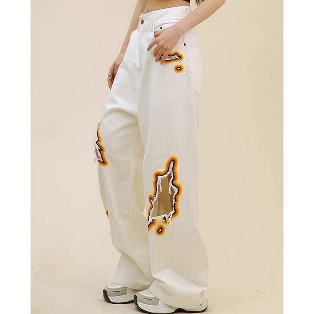 ステッチデニムパンツ B0159