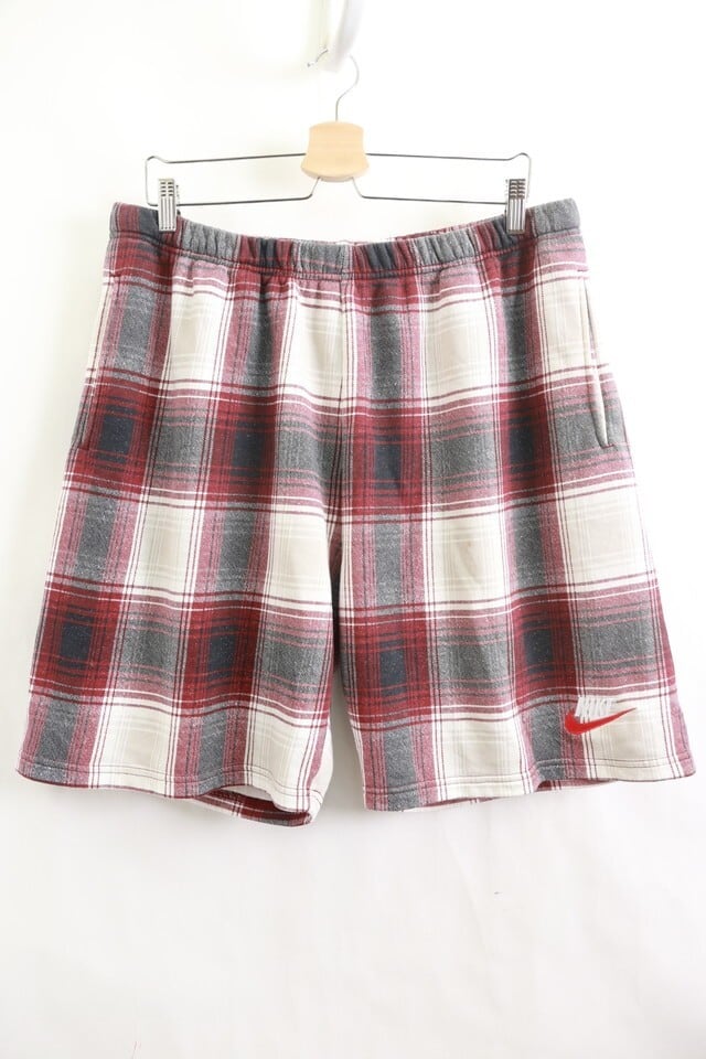 Supreme × NIKE PLAID SWEATSHORT XL RED 50JC5305 | BRAND Supreme × NIKE PLAID SWEATSHORT XL RED 50JC5305 | BRAND