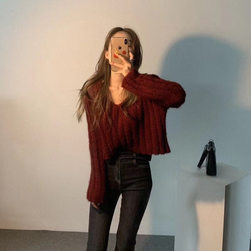 ショート丈セーター