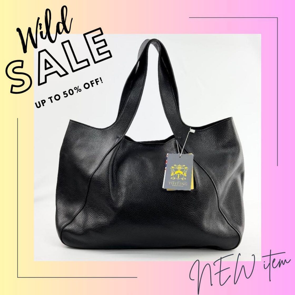 訳有り】TUSTING タスティグ Voyage Tote トートバック 黒 | Pay ID 