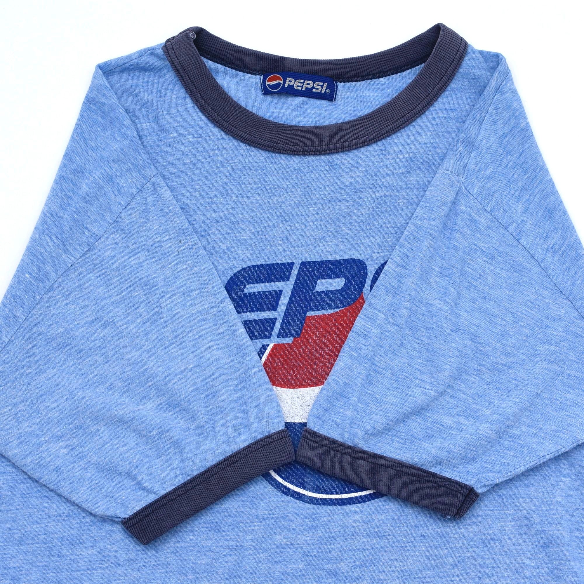 90's PEPSI logo print ringer T shirt | 古着屋 grin days 90's PEPSI logo print ringer T shirt | 古着屋 grin days
