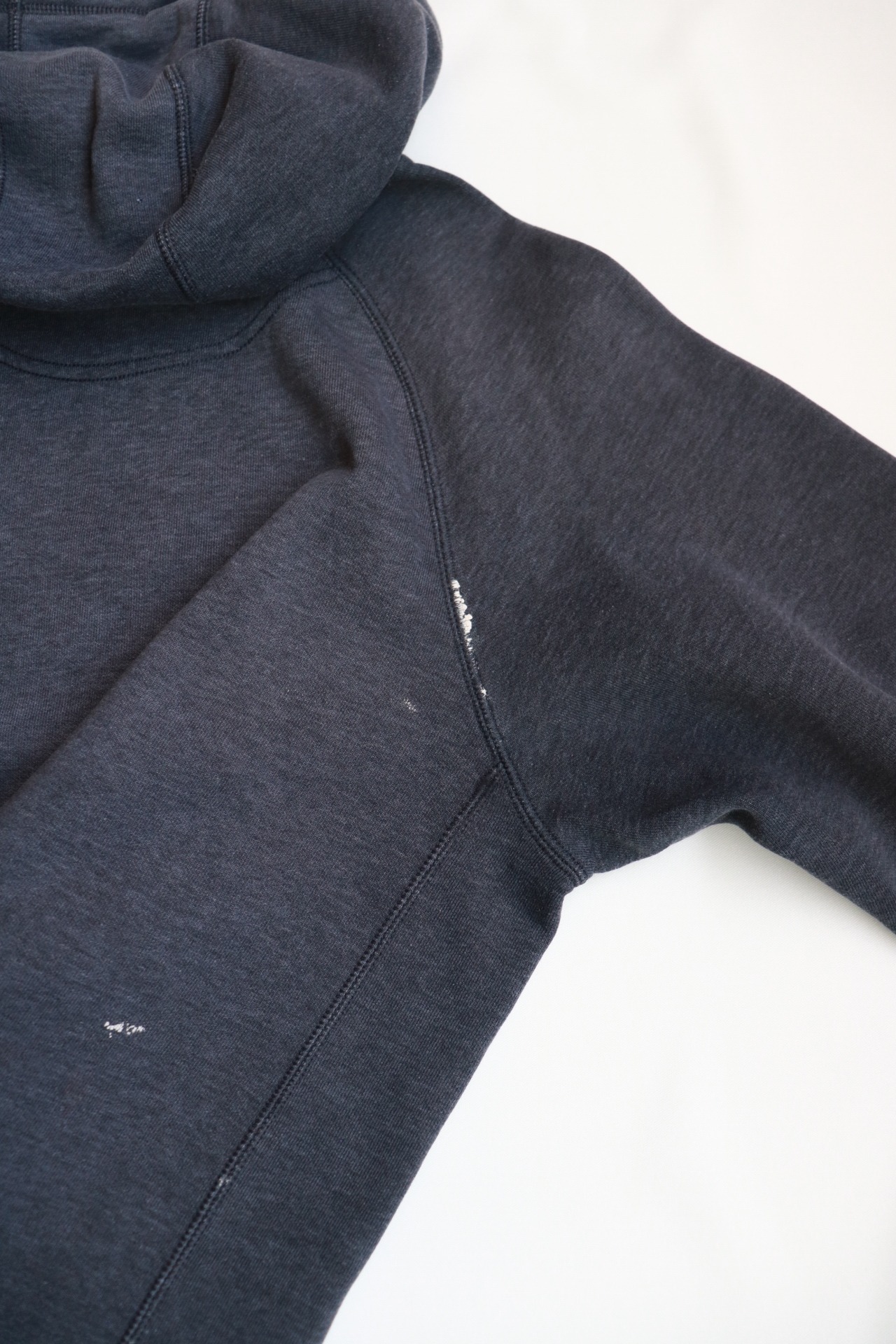 Russell Athletic gray damaged hoodie
