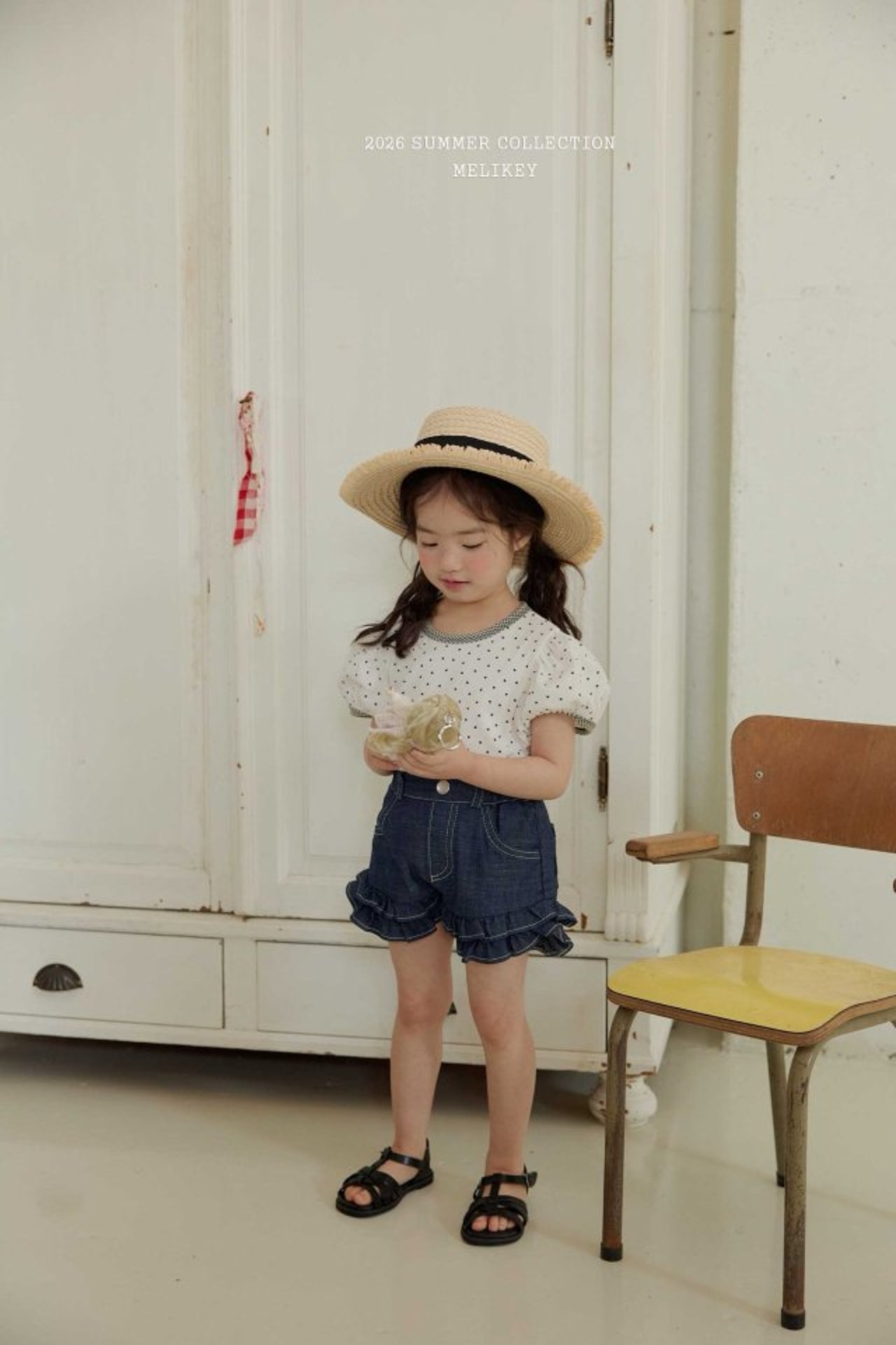 [MELIKEY] Tutu Frill Shorts (raw denim) / [미라이키] 투투프릴반바지(생지)