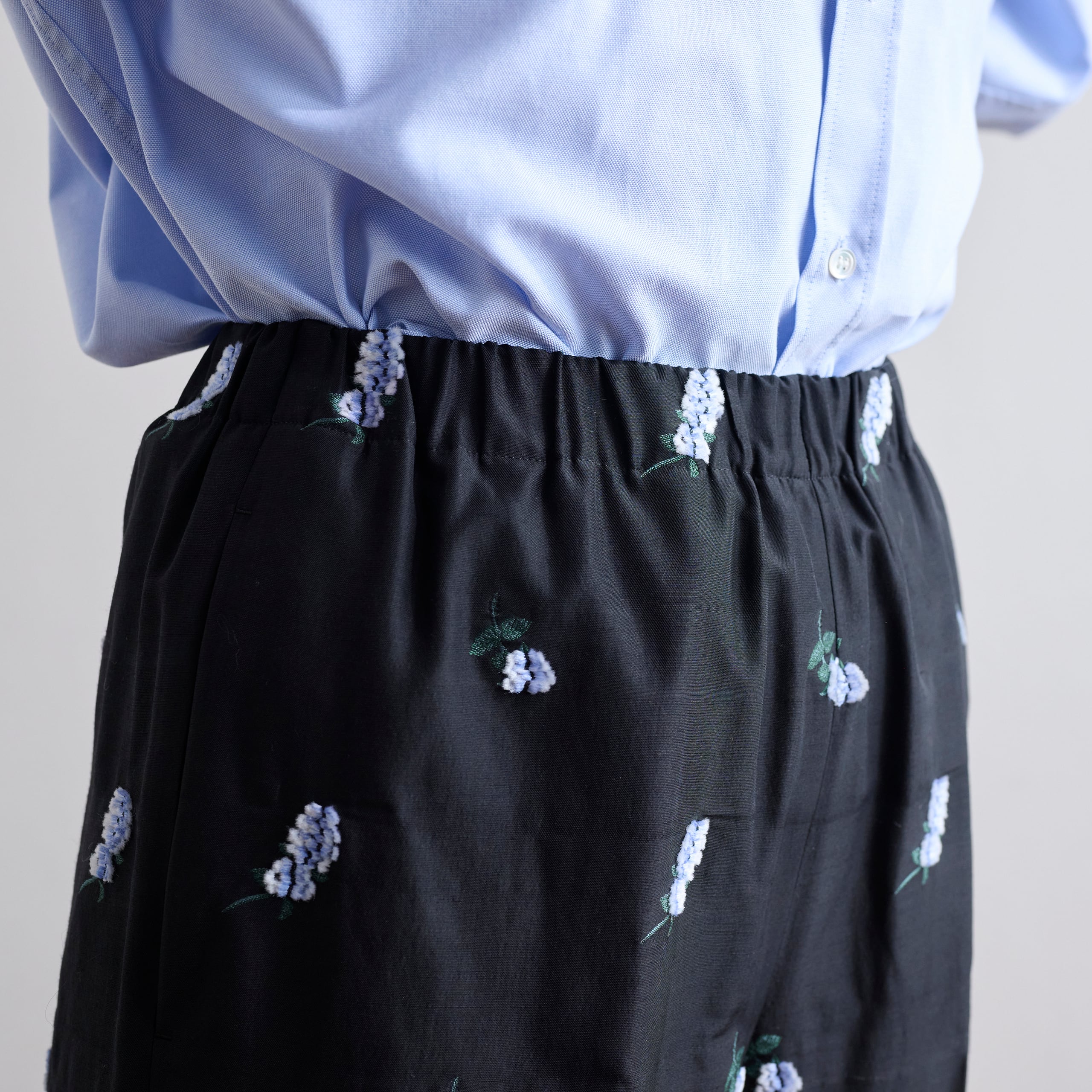 LOEFF ロエフ キャットニップ ジャガード パンツ 8814-299-0204 BLACK