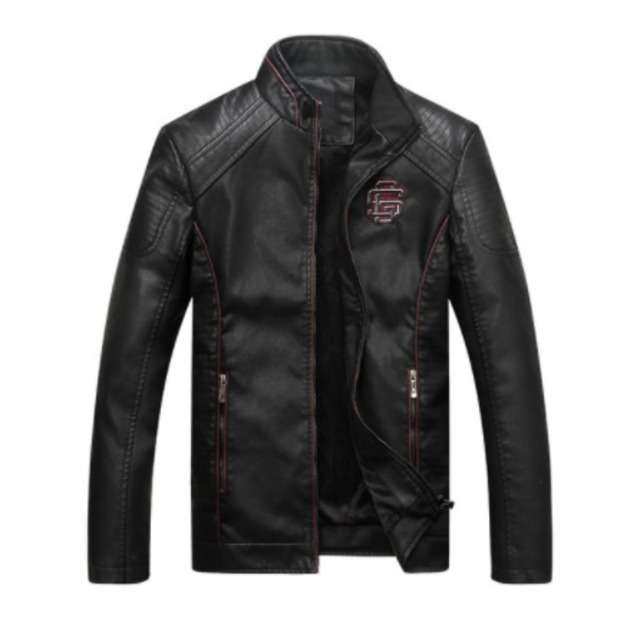 Faux leather riding jacket  [3 colors available]