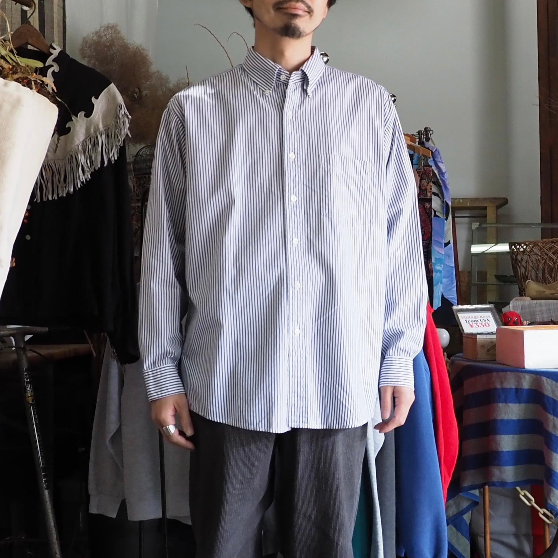 Polo by Ralph Lauren CALDWELL silk/cotton open collar S/S shirt L
