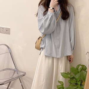 ワンピース セットアップ シャツ ロングスカート タイトスカート ロング 袖あり 長袖 ラウンドネック 襟なし 2点セット かわいい 大人可愛い きれいめ シンプル 大人 おしゃれ 大人女子 こなれ感 個性的 無地 春 秋 10代 20代 レディース 女性用 OL 通勤 学生 通学 デート お出かけ お泊まり 休日 イベント 旅行 ホテル ガーデン レストラン 着回し 普段使い ファッション コーデ 楽ちん 体型カバー プレゼント ギフト サイズ ゆったり ワンサイズ 色展開 アプリコット ライトブルー