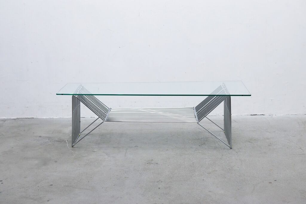 ARTE JAPAN アルテジャパン ワイヤー ガラス センターテーブル ロー