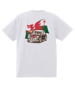 ウエールズ国旗とローバーミニTシャツ！デザインNO.510  5.6oz ハイクオリティーTシャツ　