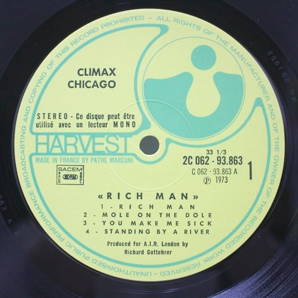 Climax Blues Band / Rich Man [2 C 062 - 93863] - 画像3