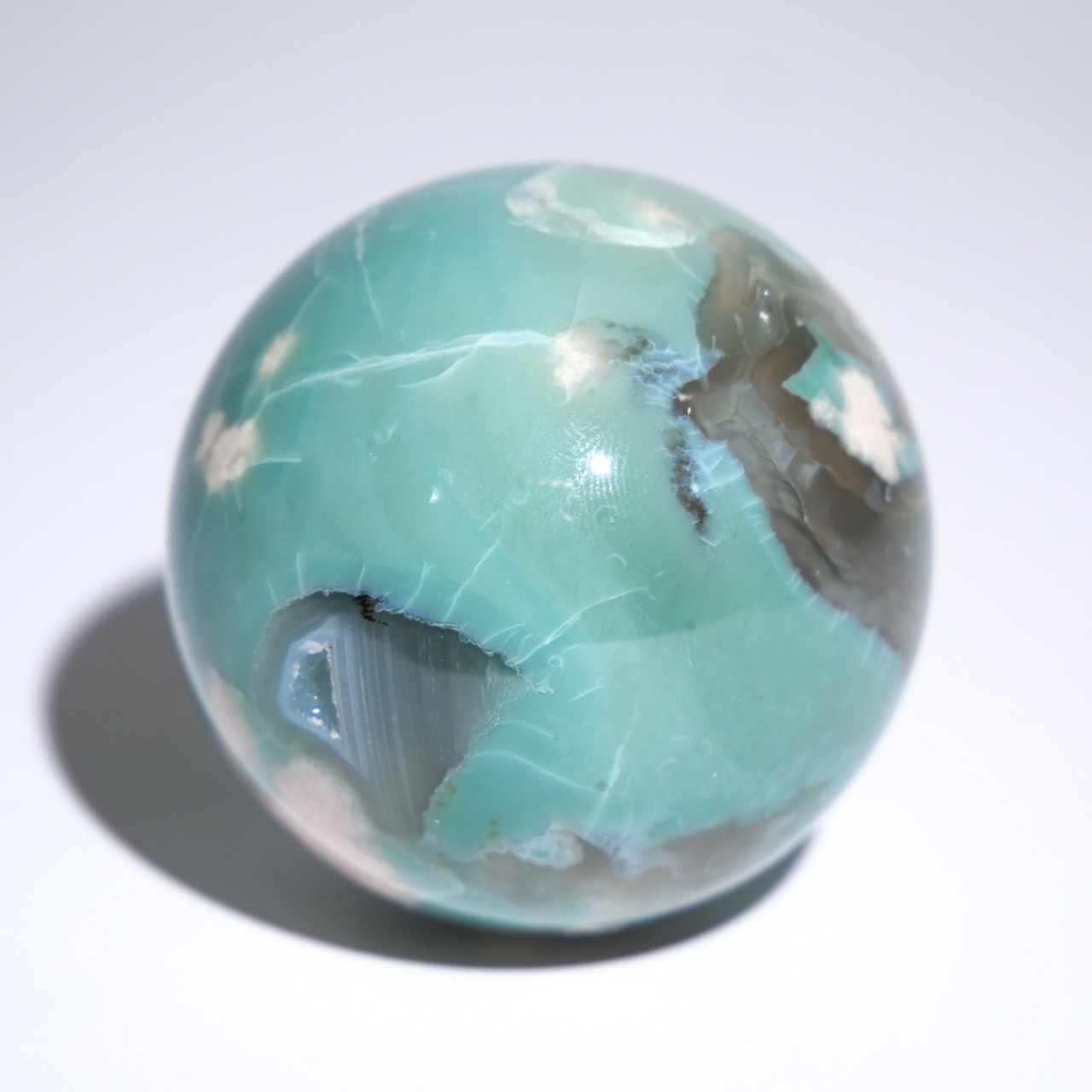 グリーン フラワーアゲート / スフィア【φ4.6cm】