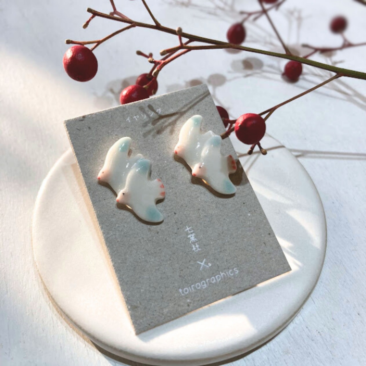 ハト イヤリング