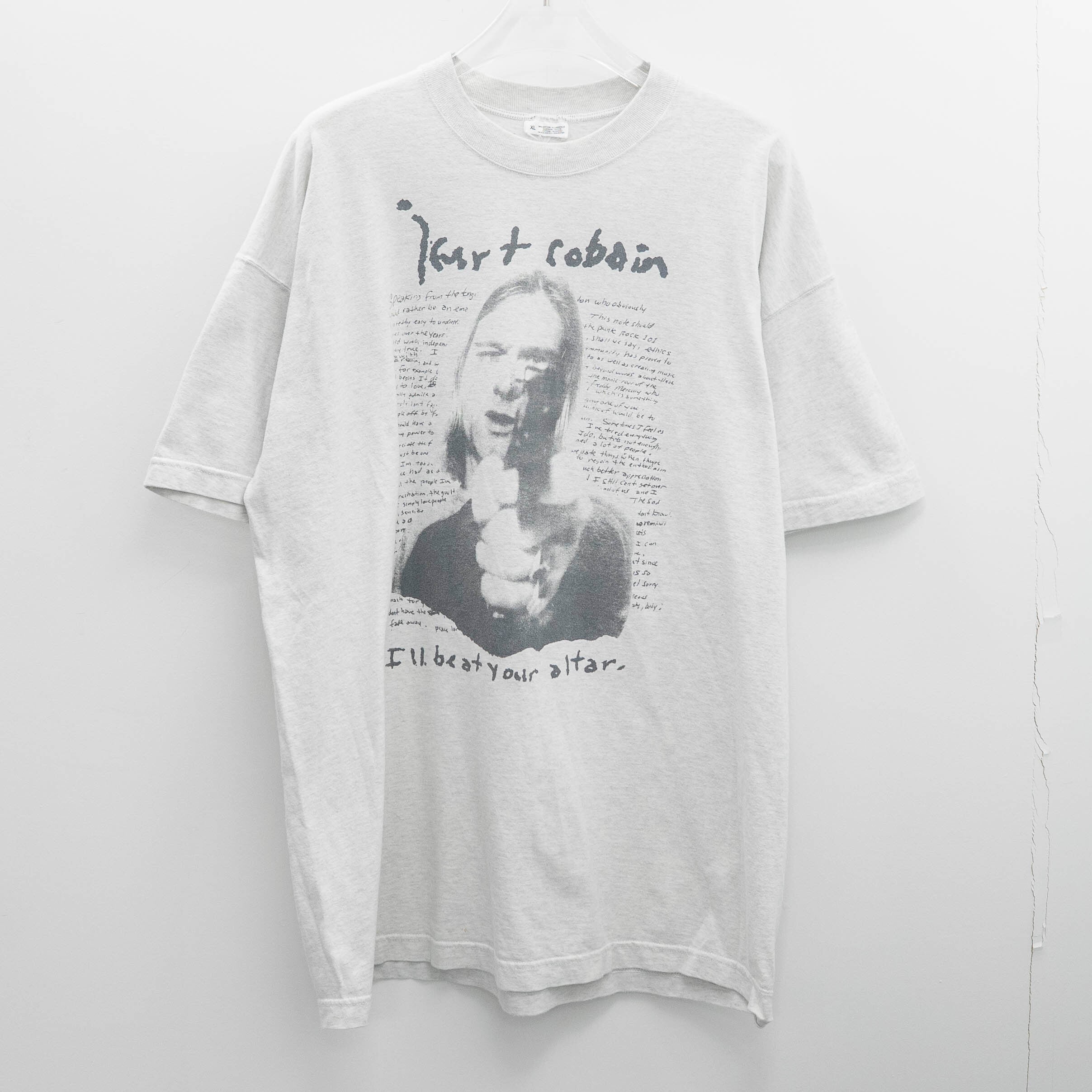 Nirvana " Kurt Suicied Back Never Mind Bootleg " Cut Tag XL 【A4-270】