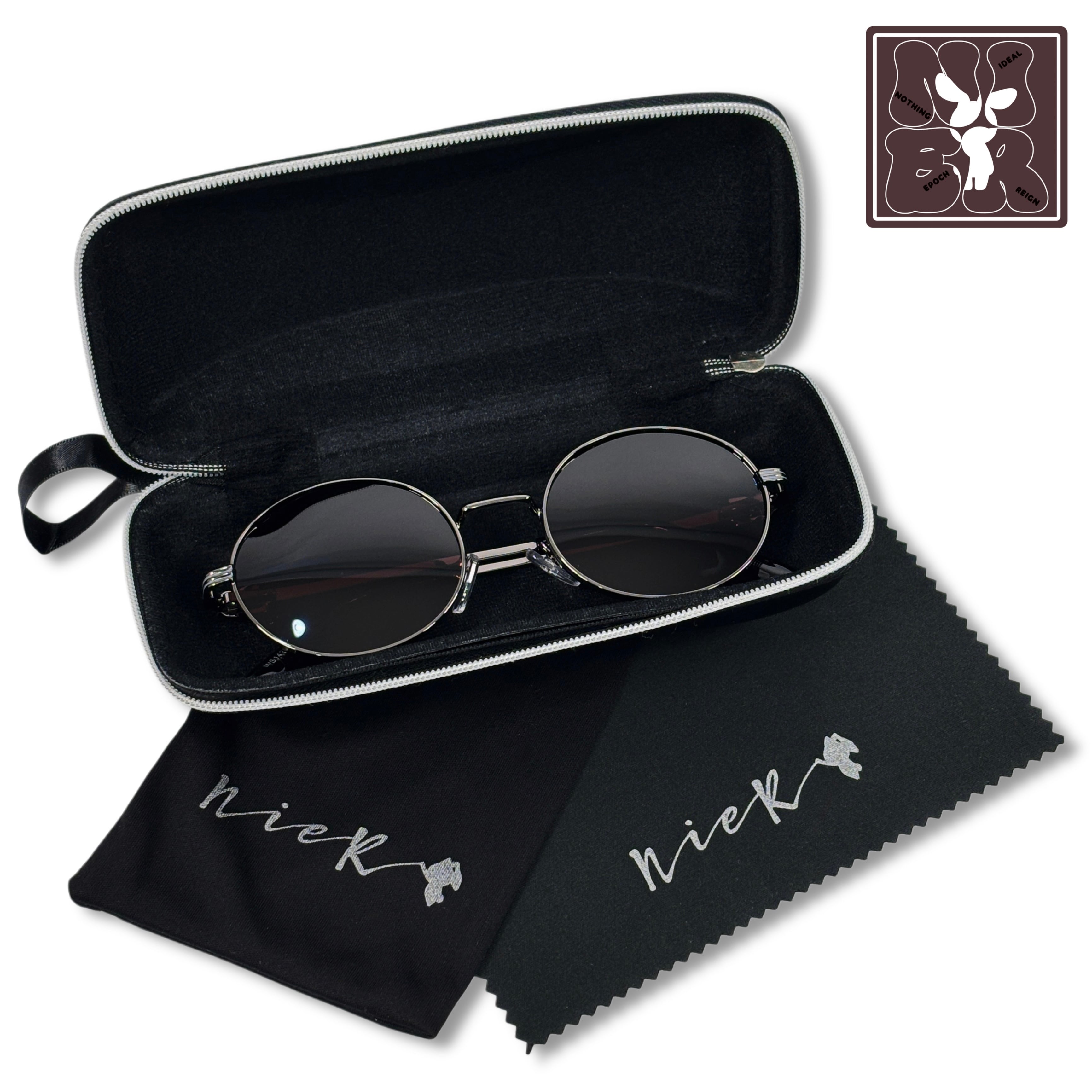 ROUND FRAME SUNGLASSES 5SET【BORDEAUX BROWN】 | NIER CLOTHING