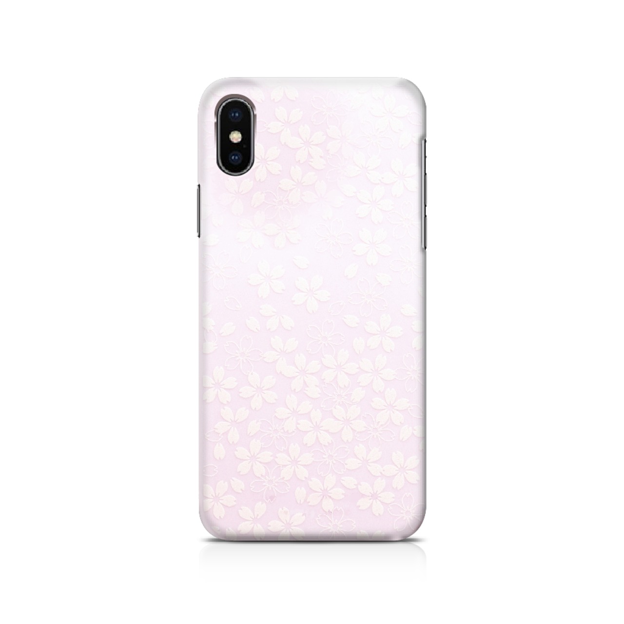白桜 - 和風 立体型 ホワイト iPhoneケース【数量限定ノー 白桜 - 和風 立体型 ホワイト iPhoneケース【数量限定ノー