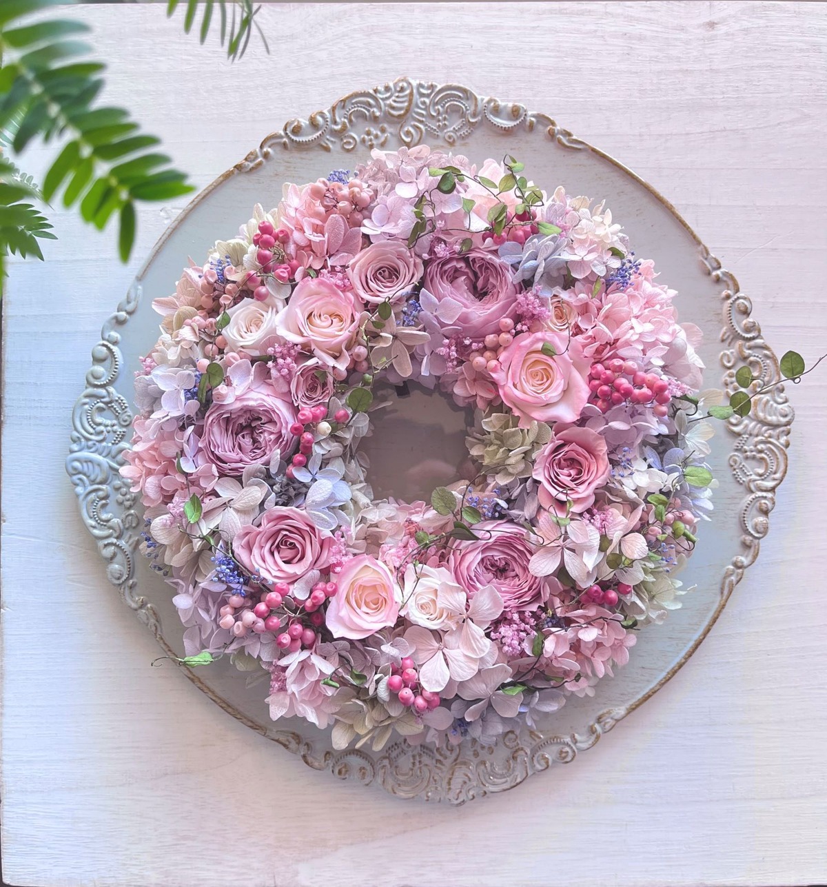 sourire 優しさに包まれたMIXピンクのリース | Le Chainon 