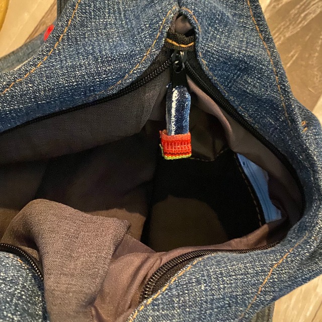 リメイクデニムラウンドショルダー