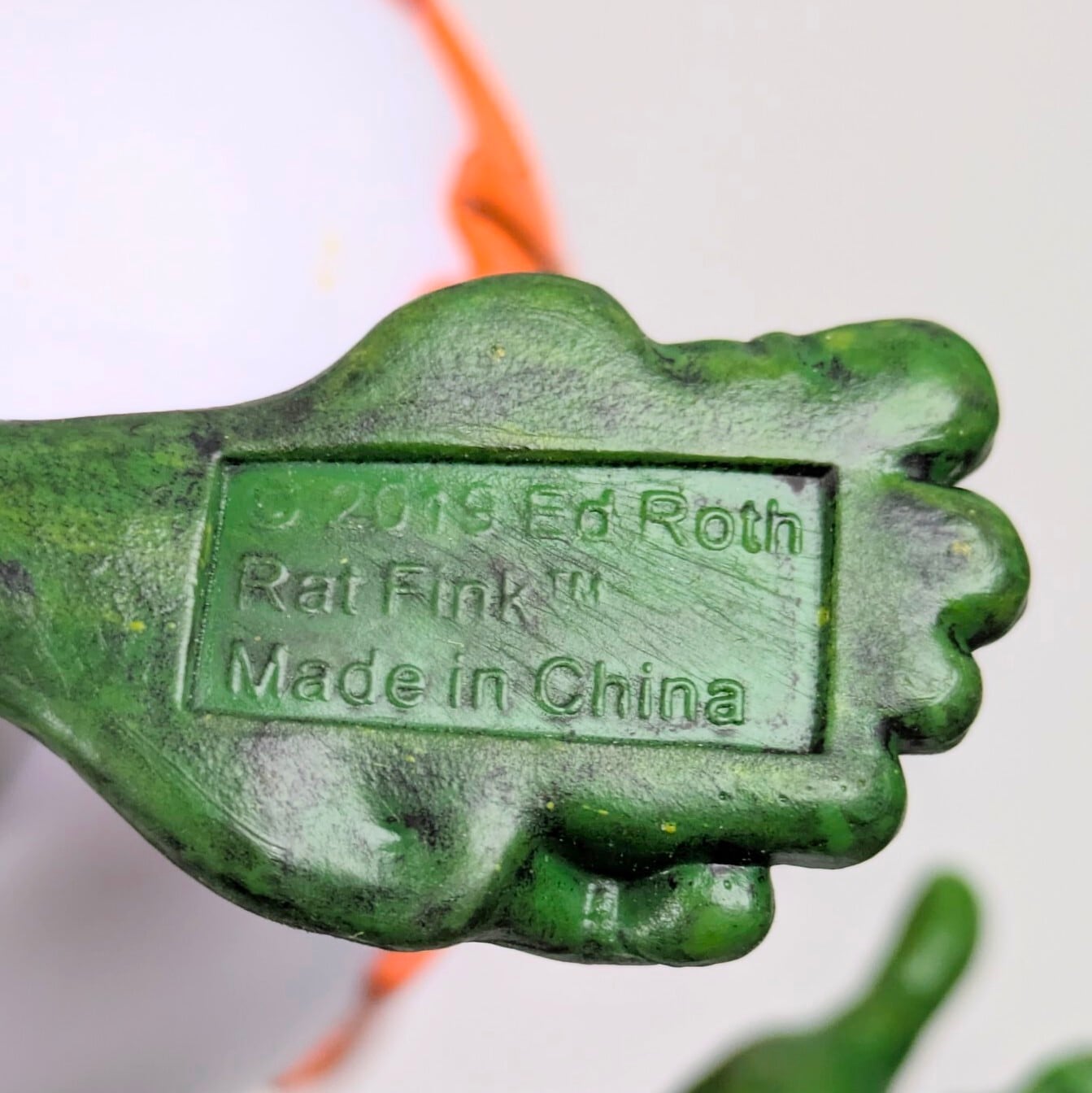 ♧ ⚡️SPECIAL LIMITED⚡️【 Rat Fink ラットフィンク 】 PVCアクションフィギュア / 可動フィギュア / WHITE 〚アメリカン雑貨 アメトイ〛