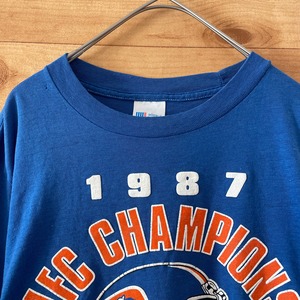 【GARAN】80s USA製 Tシャツ NFL オフィシャル ヴィンテージ プリント Lサイズ US古着