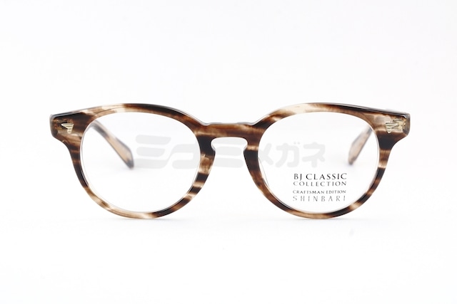 BJ CLASSIC メガネ SHINBARI SH-P566 C-30 ボストン セルロイド クラシカル ヴィンテージ 芯張り BJクラシック 鯖江 日本製 正規品-2枚目