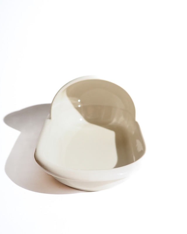 Ceramic container for a pit toilet
