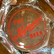 1960s HIGHLANDER BEER ハイランダービール ヴィンテージ ガラス アッシュトレイ 灰皿 MISSOULA MONTANA USA