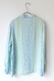 Marimekko "Prenikka" twinkle blue linen shirt