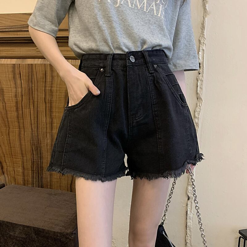 ブラックショーツ サマードレス ハイウェストパンツ 夏物 ブルマー スーパーモール78736482048