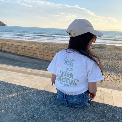 ★Kids★ Cactus Tee - White / Green