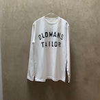 OLDMANS TAILOR (オールドマンズテーラー) / OMT Print Crew L/S TEE /OMTプリントクルーネック長袖Tシャツ white #m1013