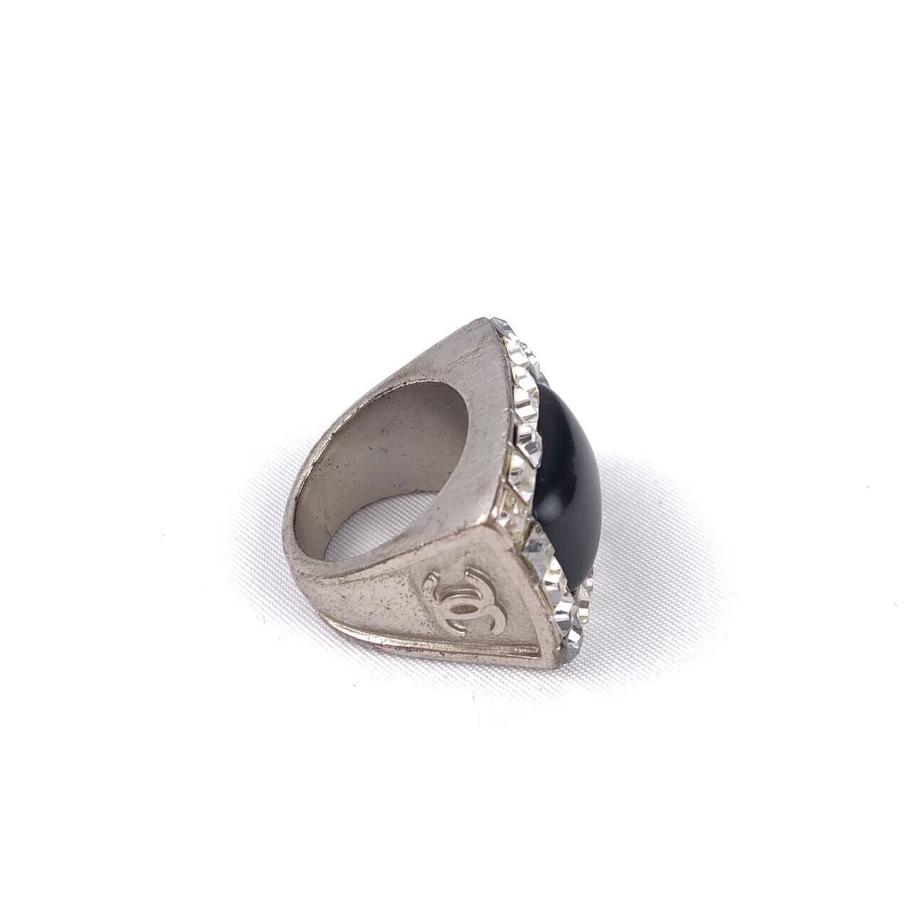 中古】シャネル CHANEL ブラック ラインストーン リング | 小牧まるみ商店