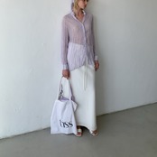 Crinkle Sheer Blouse F0618