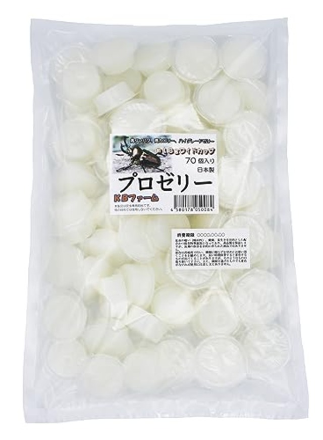 KBファーム バナナ風味 プロゼリー(18g 70個入り) 高たんぱく カブトムシ・クワガタ用