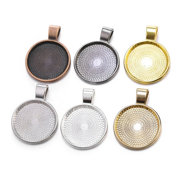 20mm合金ネックレスペンダントベース