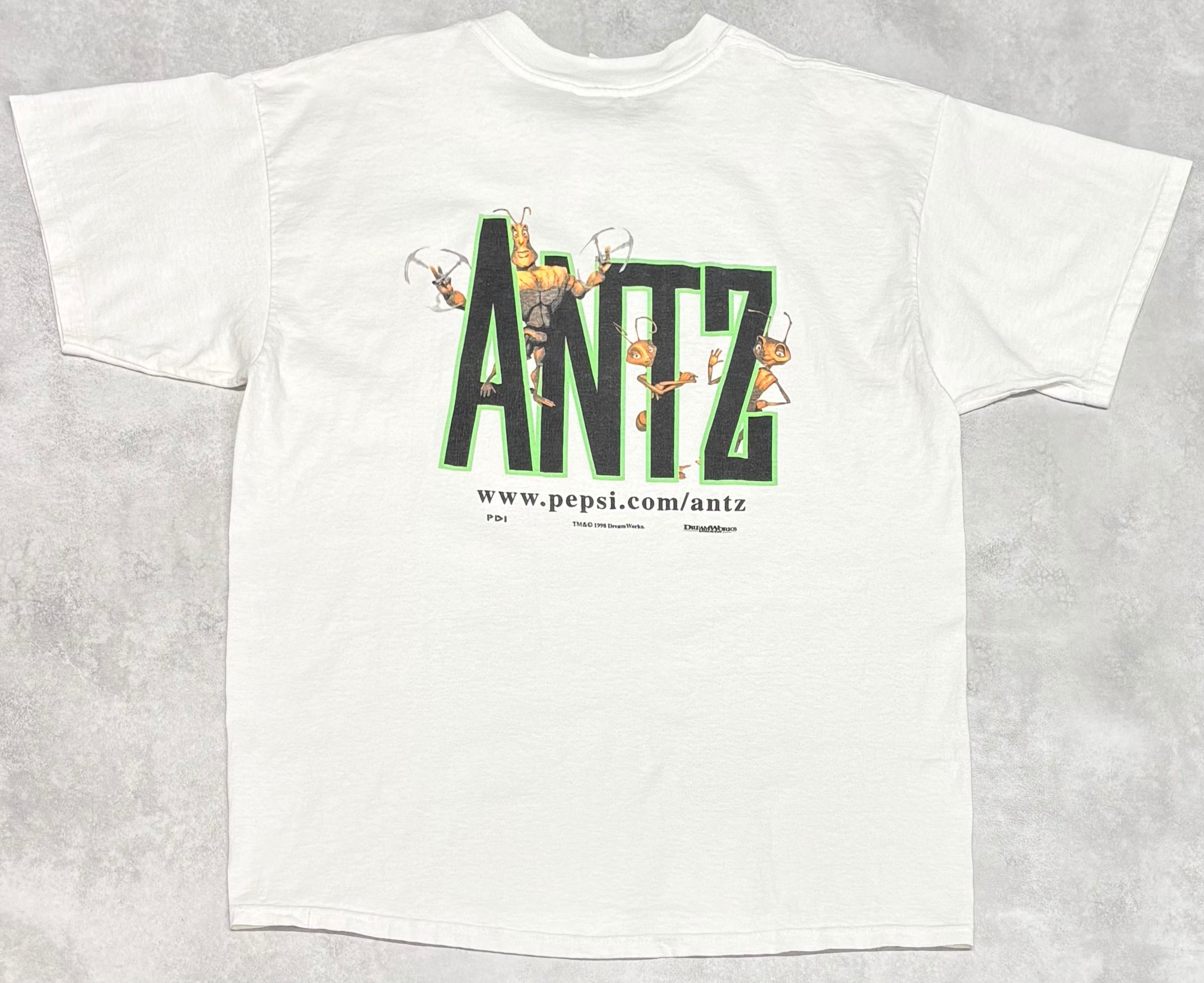 90's ANTZ DreamWorks Movie GLDAN XL T-Shirt ©️1998 アンツ