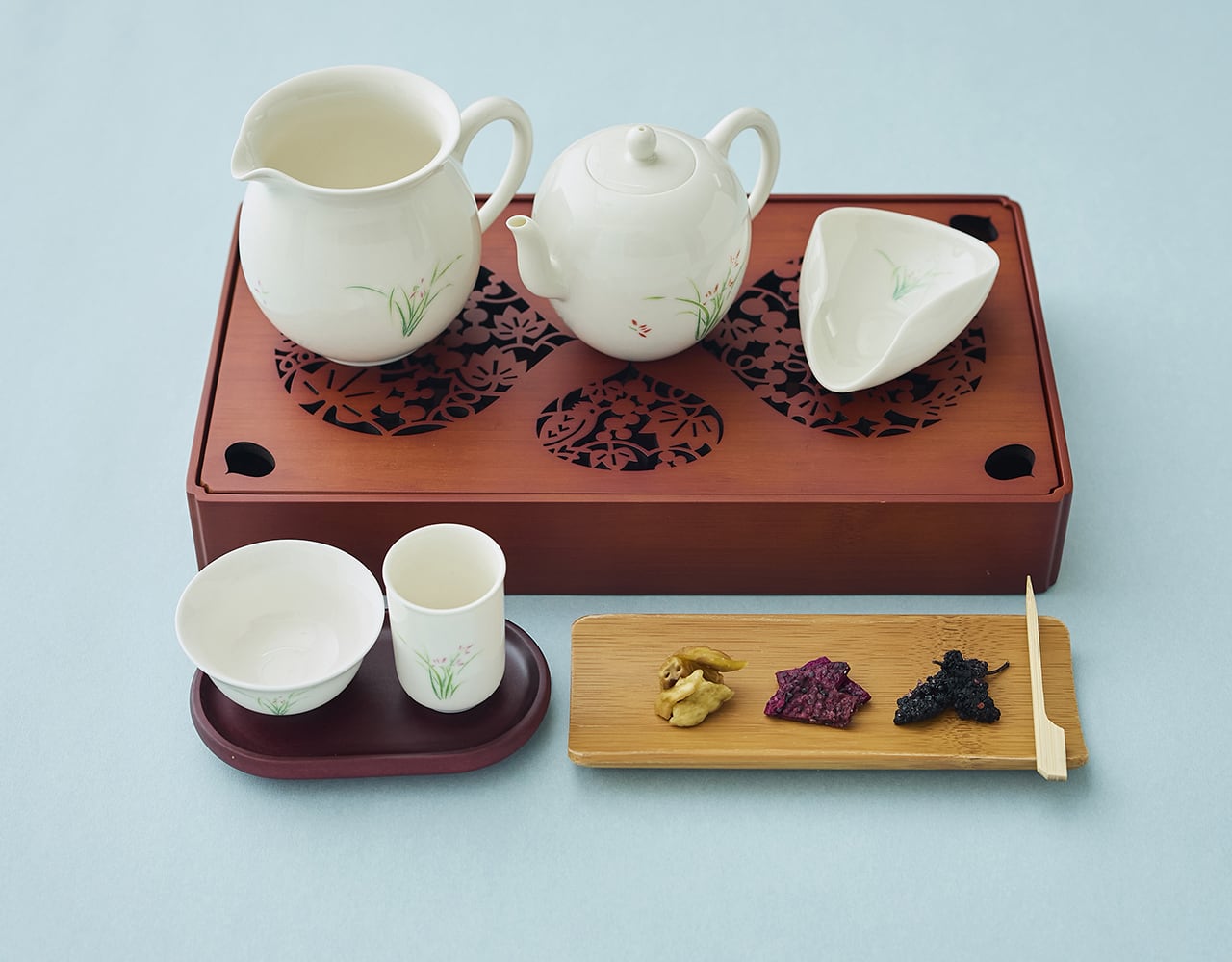 蘭花柄 茶海（大） | 茶嘉葉