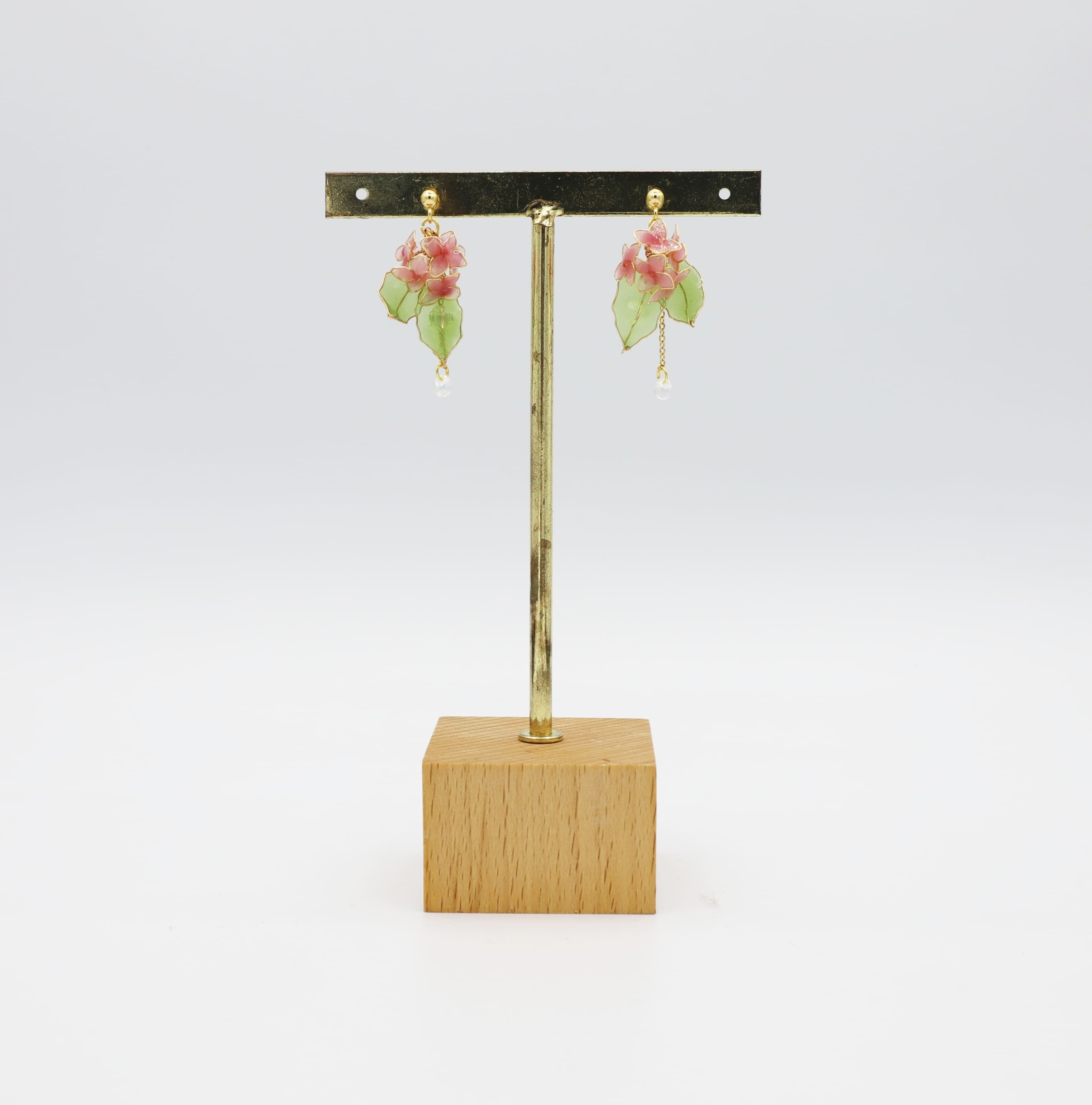 紫陽花ピアス（pink）