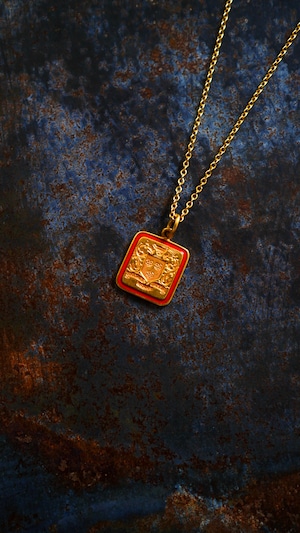 【SPECIAL / 1945】TIFFANY&Co. ティファニー イエロー ゴールド Westover School ネックレス チャーム 《K14 ヴィンテージ オールド メンズ レディース》