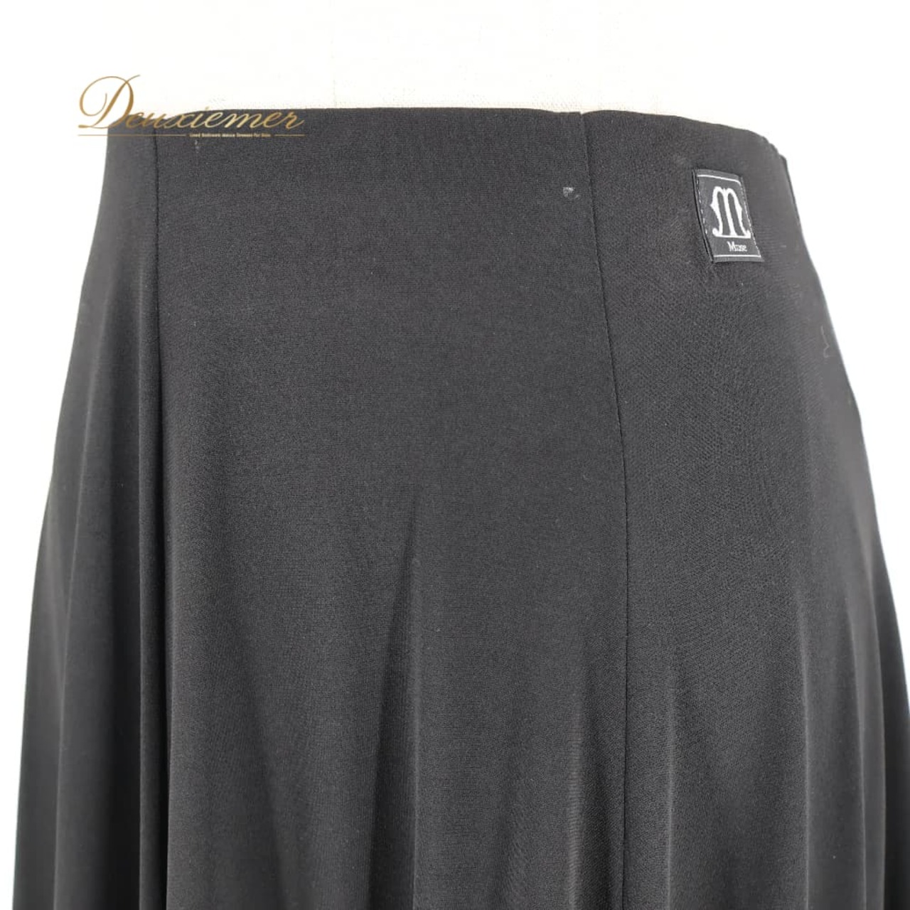 社交ダンス 衣装 スカート ブラック系 Muse 黒 無地 シンプル 練習 レッスン フリル 上品 伸縮 ストレッチ 透け感 かわいい ダンス衣装 イベント ステージ パーティー おしゃれ オールブラック